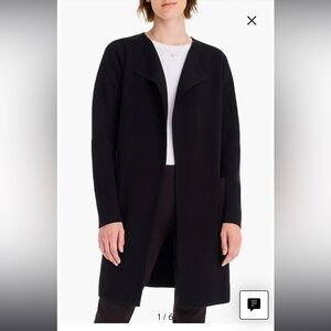 J. Crew Juliette Collarless Sweater Blazer XXS Black